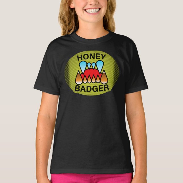 Honey Badger Logo Classic T - Shirt (Vorderseite)