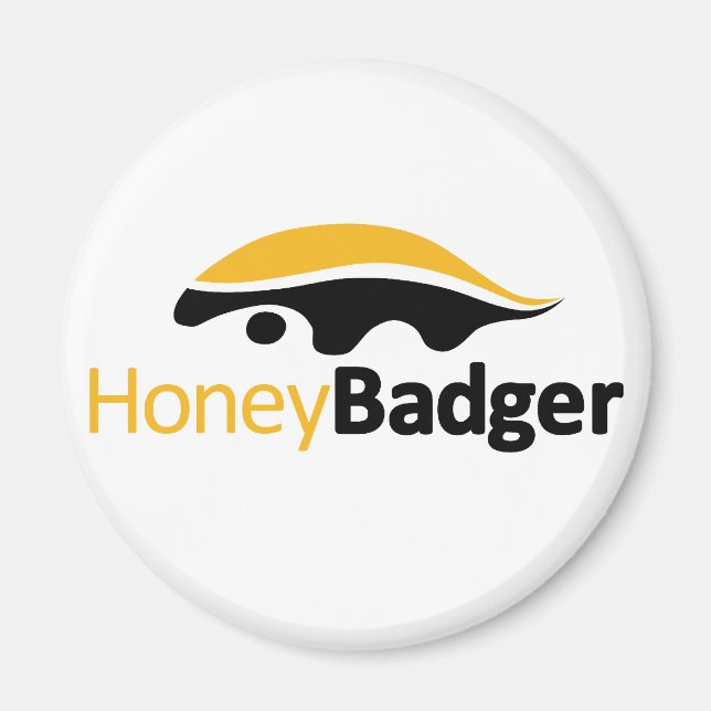 Honey-Badger-Logo Magnet (Vorne)