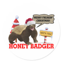 Honey Badger Merry Freakin's Weihnachten