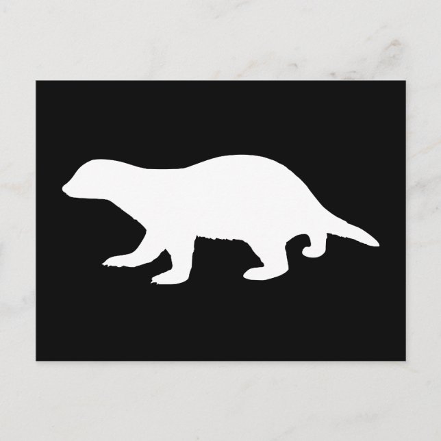 Honey Badger Postkarte (Vorderseite)