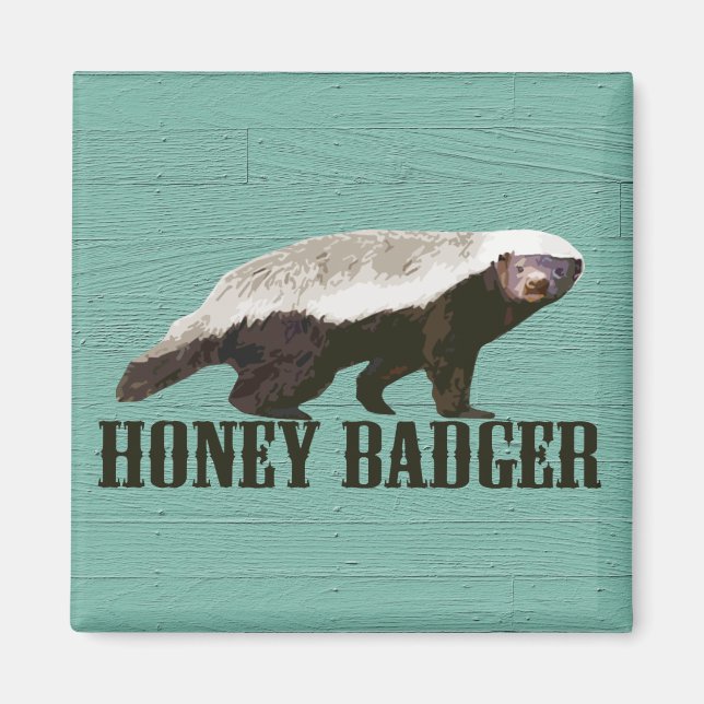 Honey Badger Profilansicht Magnet (Vorne)