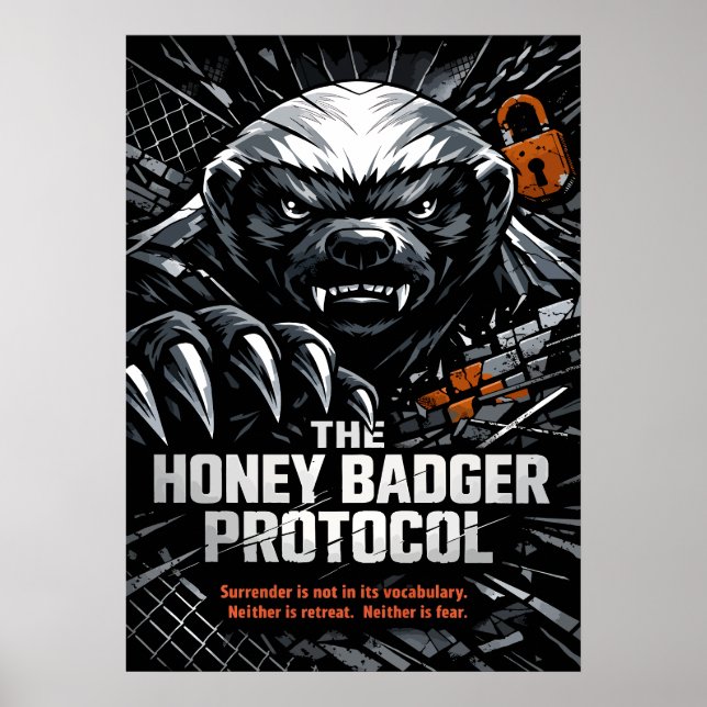 Honey Badger Protocol Poster (Vorne)