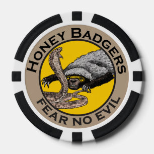 Honey Badger Quote Pokerchips