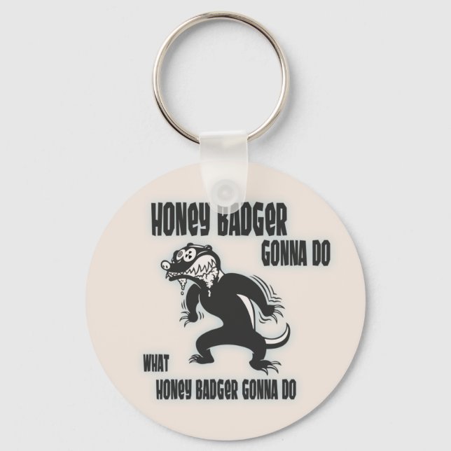 Honey Badger Schlüsselanhänger (Vorderseite)