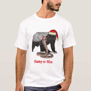Honey Badger Snake Funny Funny Eklig Nice Zitat T-Shirt