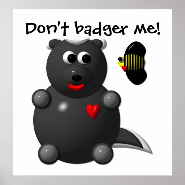 Honey Badger und Honey Bee Poster (Vorne)