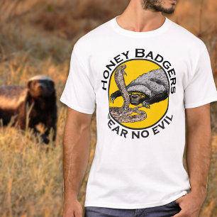 Honey Badger verses snave lustiges Zitat T-Shirt