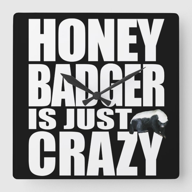 Honey Badger Wall Uhr (Vorderseite)