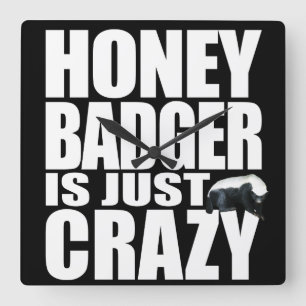 Honey Badger Wall Uhr