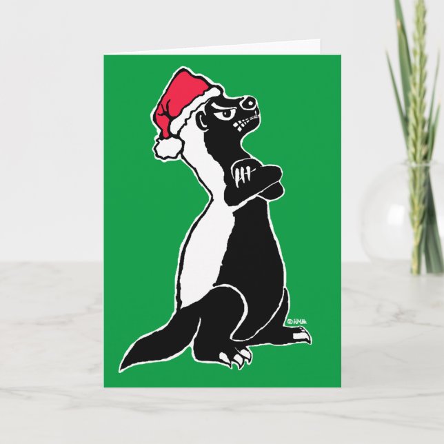 Honey Badger Weihnachten (Vorderseite)