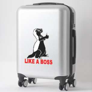 Honey Badger wie ein Chef Aufkleber