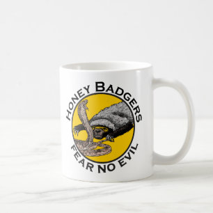 Honey Badgers Fee no Evil Snake Badass Animal Art Kaffeetasse