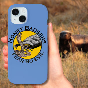 Honey Badgers fürchten keinen bösen Zitat iPhone 15 Hülle