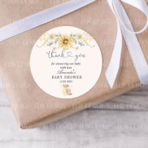 Honey Bear Baby Dusche Danke