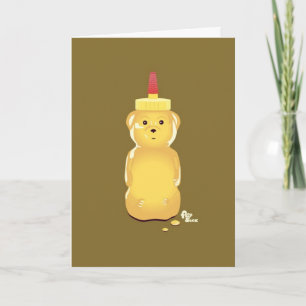 Honey Bear Birthday Card Karte