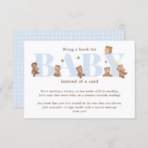 Honey Bear Book for Baby Card Begleitkarte