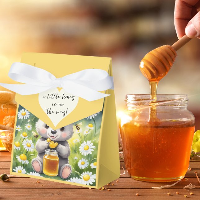 Honey Bear Daisy Flower Garden Frühjahrsdusche Geschenkschachtel (Von Creator hochgeladen)