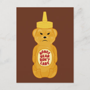 Honey Bear Postkarte
