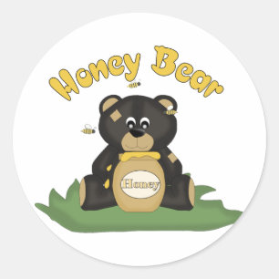 Honey Bear Runder Aufkleber