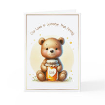 Honey Bear Valentinstag Custom Kurz Girls Name