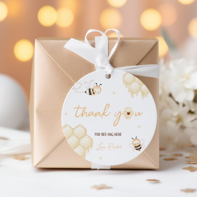 Honey Bee 1. Geburtstag Geschenkanhänger (Von Creator hochgeladen)