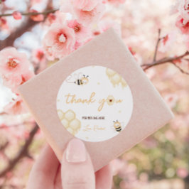 Honey Bee 1. Geburtstag Runder Aufkleber