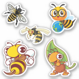 Honey Bee and Cricket Custom Cut Vinyl Sticker