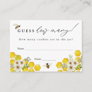 Honey Bee and Daisy Guess Wie viele Game Card Begleitkarte