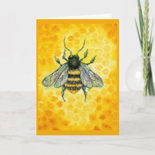 Honey Bee Apiculture Card Karte