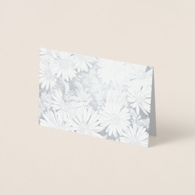 Honey Bee Art Card Wildblume Custom Grußkarte Folienkarte (Vorderseite)