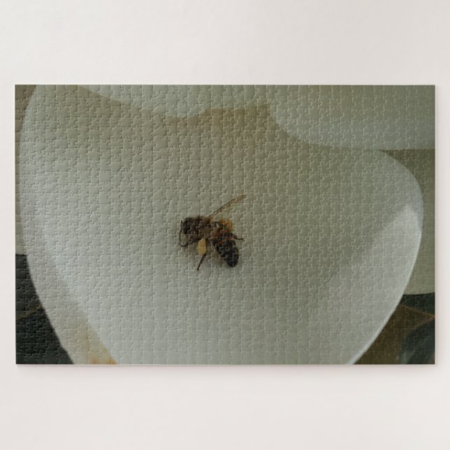 Honey Bee auf Blume Jigsaw Puzzle (Horizontal)
