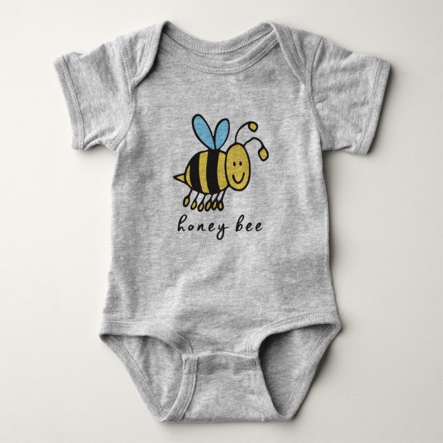 Honey Bee Baby Bodysuit oder One-Piece (keine Basi Strampler (Vorderseite)