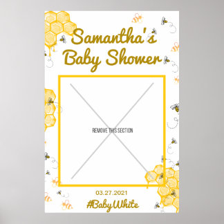 Honey Bee Baby Dusche Foto Kabine Rahmen Poster