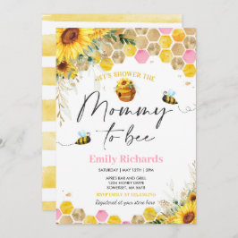 Honey Bee Baby Dusche Sonnenblumen Mami zu sein Einladung