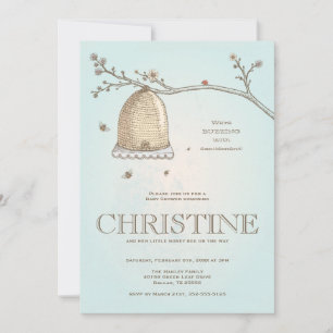 Honey Bee Baby Shower Einladung