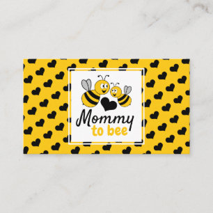 Honey Bee, Baby Shower Gift Registry Begleitkarte