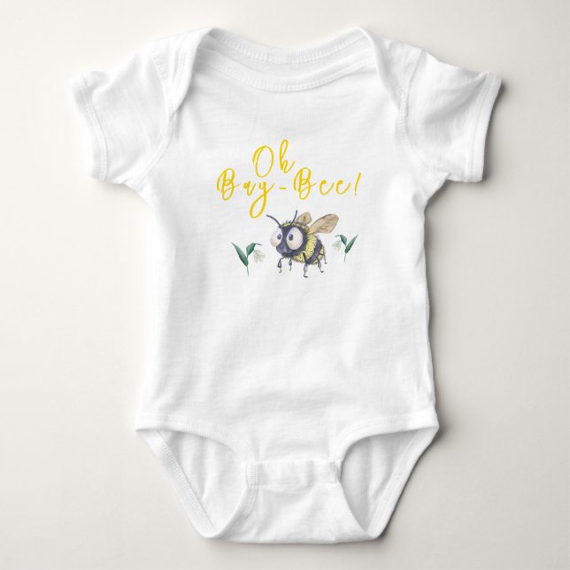 Honey Bee Baby Shower Strampler (Vorderseite)