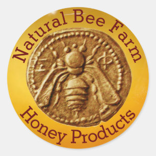 HONEY BEE / BEEKEEPER BEEKEEPING LIPPLILIEN RUNDER AUFKLEBER