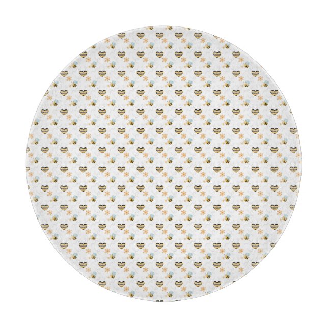 Honey Bee & Beekeeper Nature Lover’s Schneidebrett (Vorderseite)