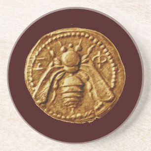 HONEY BEE ,BEEKEEPER SANDSTEIN UNTERSETZER