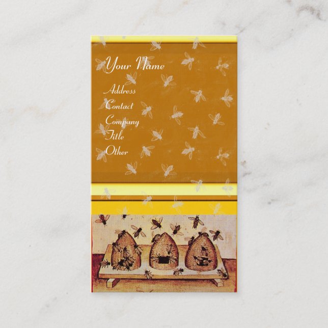 HONEY BEE, BEEKEEPING VISITENKARTE (Vorderseite)