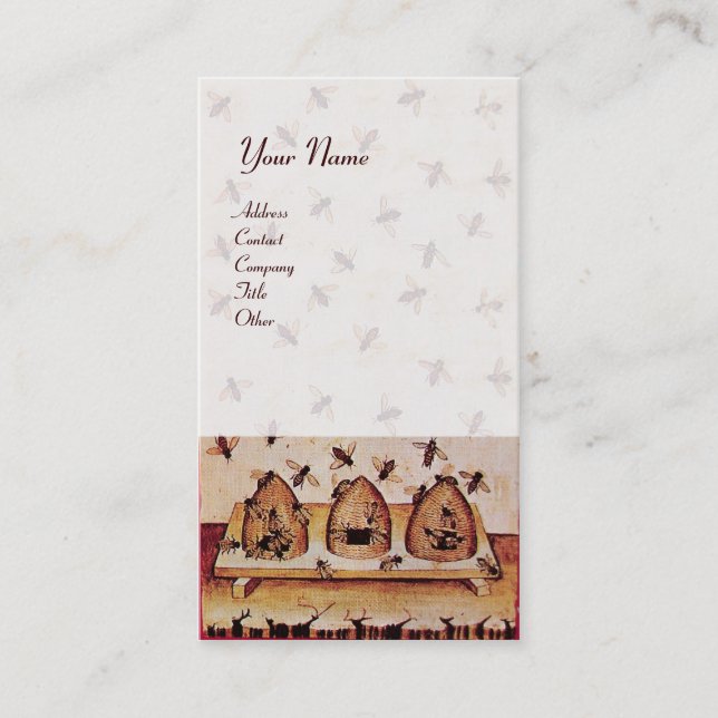 HONEY BEE, BEEKEEPING VISITENKARTE (Vorderseite)