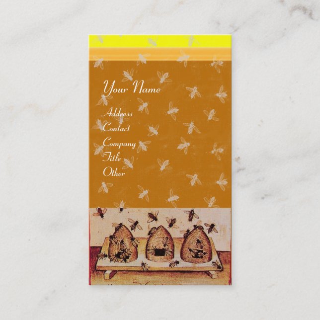 HONEY BEE, BEEKEEPING VISITENKARTE (Vorderseite)