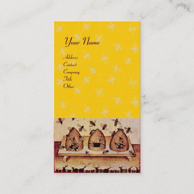 HONEY BEE, BEEKEEPING VISITENKARTE (Vorderseite)