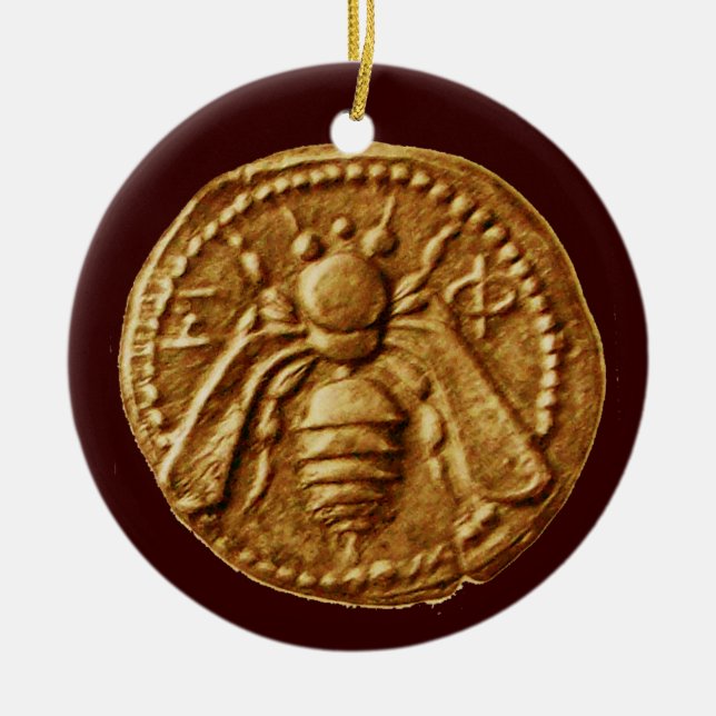 HONEY BEE, BEEKEPER KERAMIKORNAMENT (Vorne)