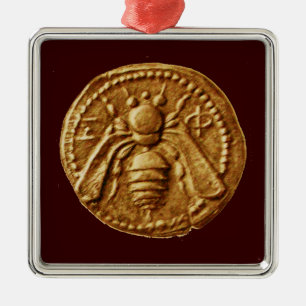 HONEY BEE, BEEKEPER ORNAMENT AUS METALL