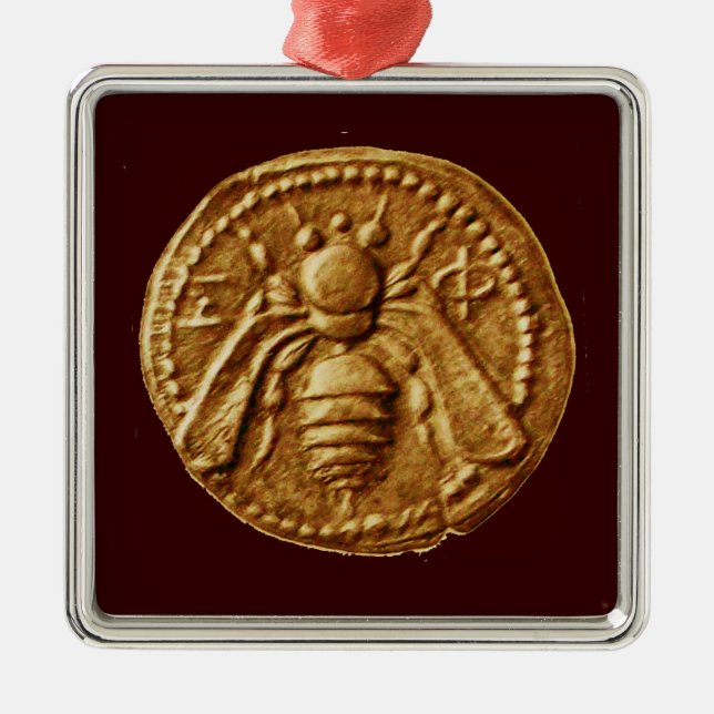 HONEY BEE, BEEKEPER ORNAMENT AUS METALL (Vorne)