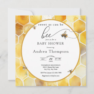 Honey Bee   BienenBaby-Dusche Einladung