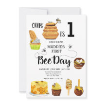 Honey Bee Birthday Party Einladung