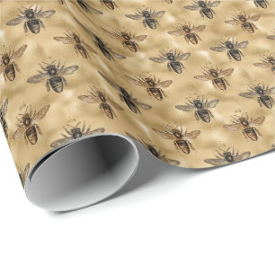 Honey Bee Birthday Party Wrapping Paper Geschenkpapier